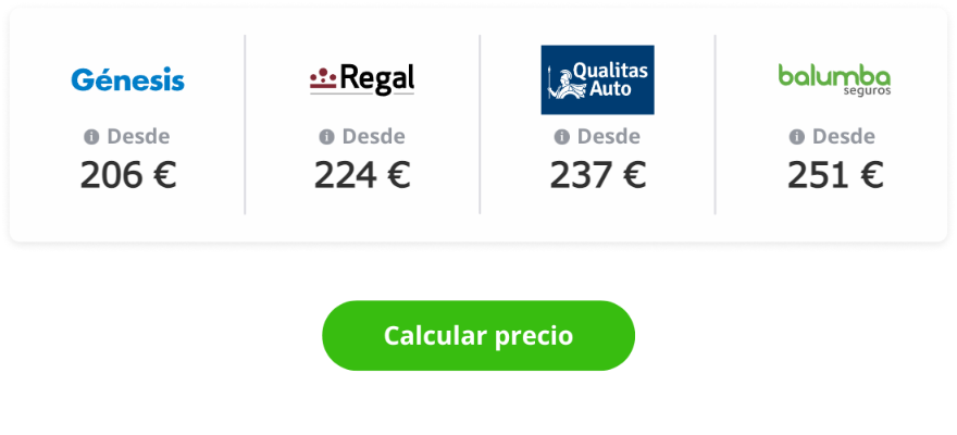 Tipos de seguros de coche y precios: terceros con lunas