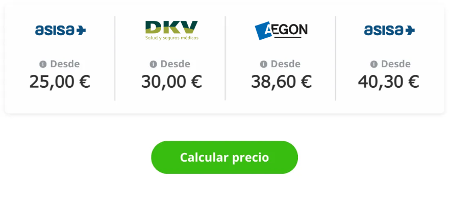 Seguro medico privado: precios